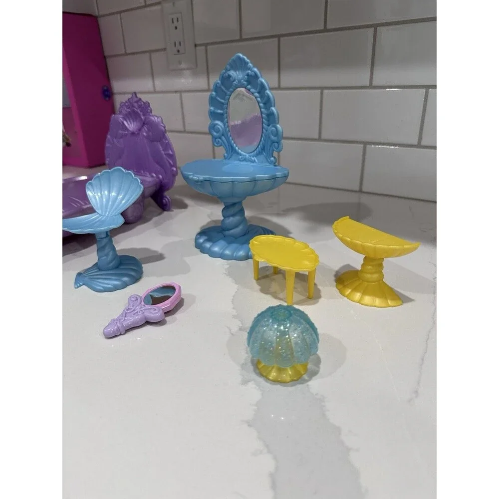 Rare Vintage Retro Disney little mermaid Ariel Purple shell bed Princess Y2K Set